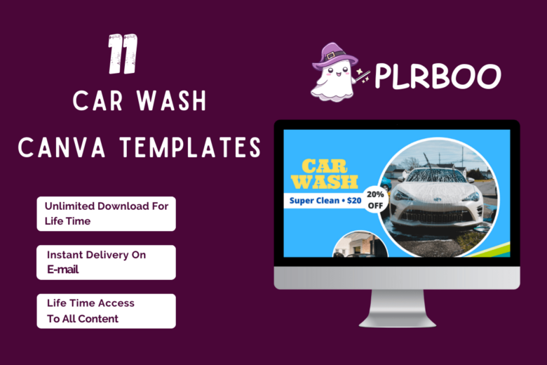 11 Car Wash Canva Templates