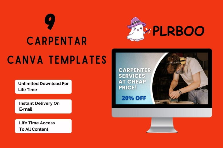 9 Carpenter Canva Templates