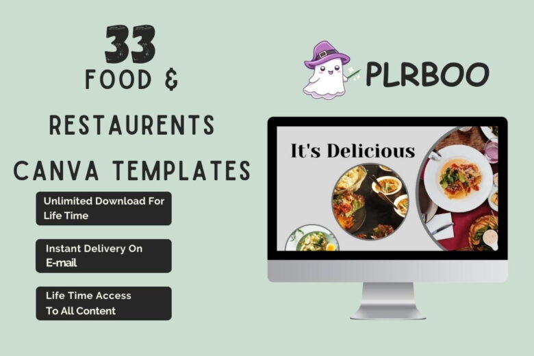 33 Food & Resturents Canva Templates